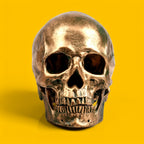 Gold Resin Skull Ornament