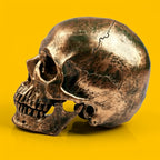 Gold Resin Skull Ornament