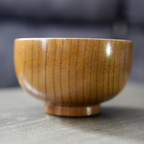 Rustic Wooden Soup Bowl