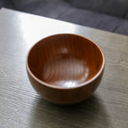 Rustic Wooden Soup Bowl