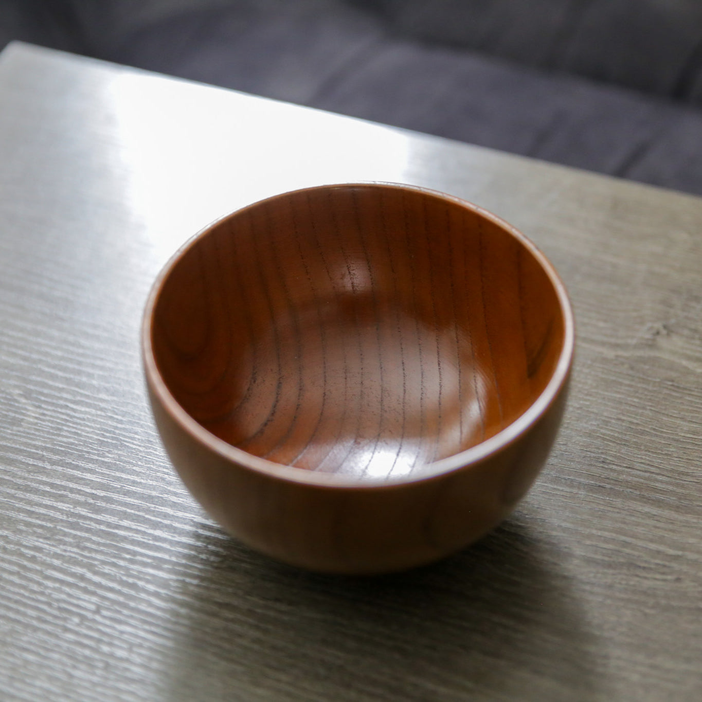 Rustic Wooden Soup Bowl