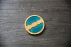 Ocean Wave Bamboo Coaster