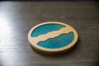 Ocean Wave Bamboo Coaster