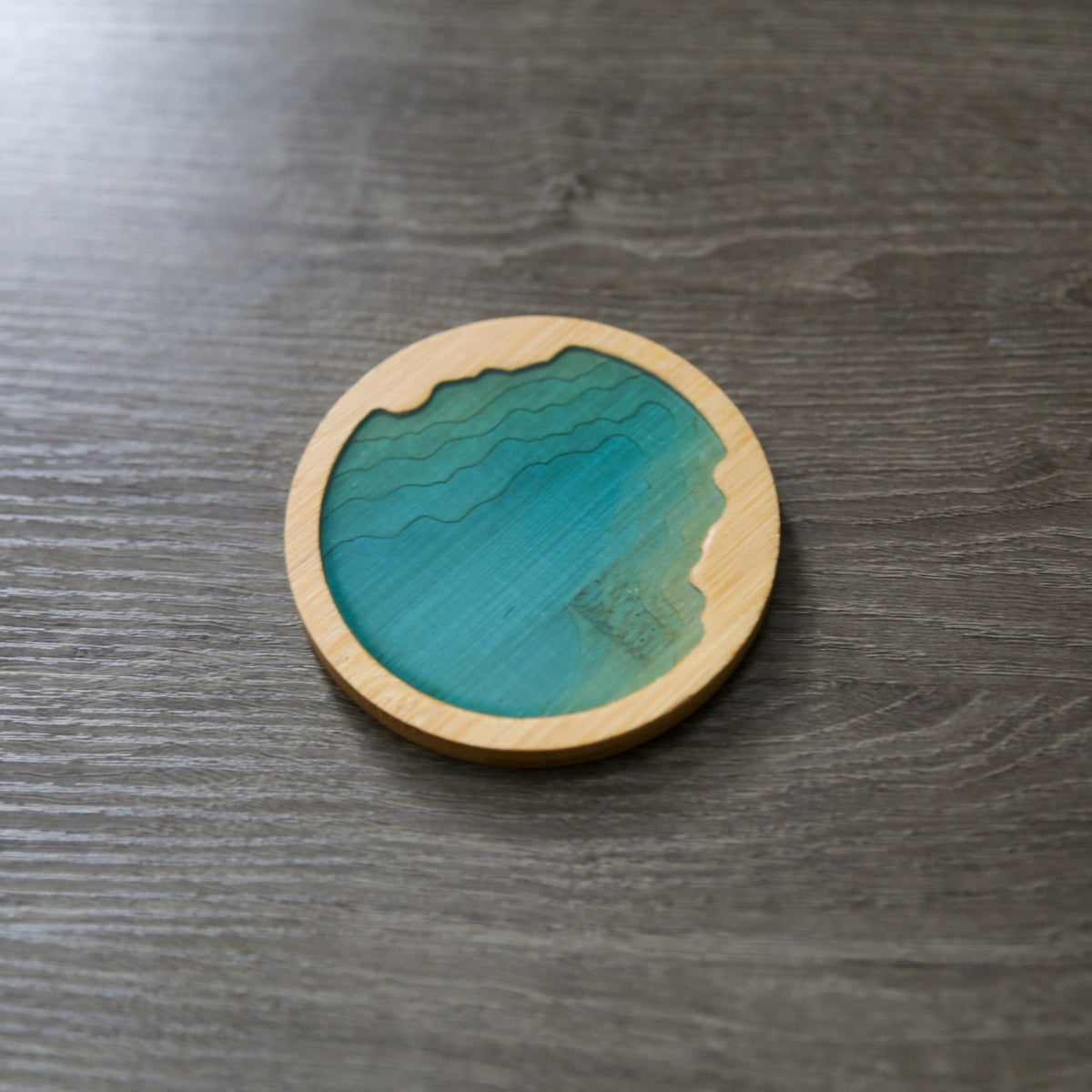 Ocean Wave Bamboo Coasters