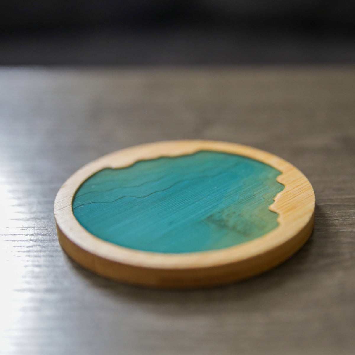 Ocean Wave Bamboo Coasters