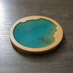 Ocean Wave Bamboo Coasters
