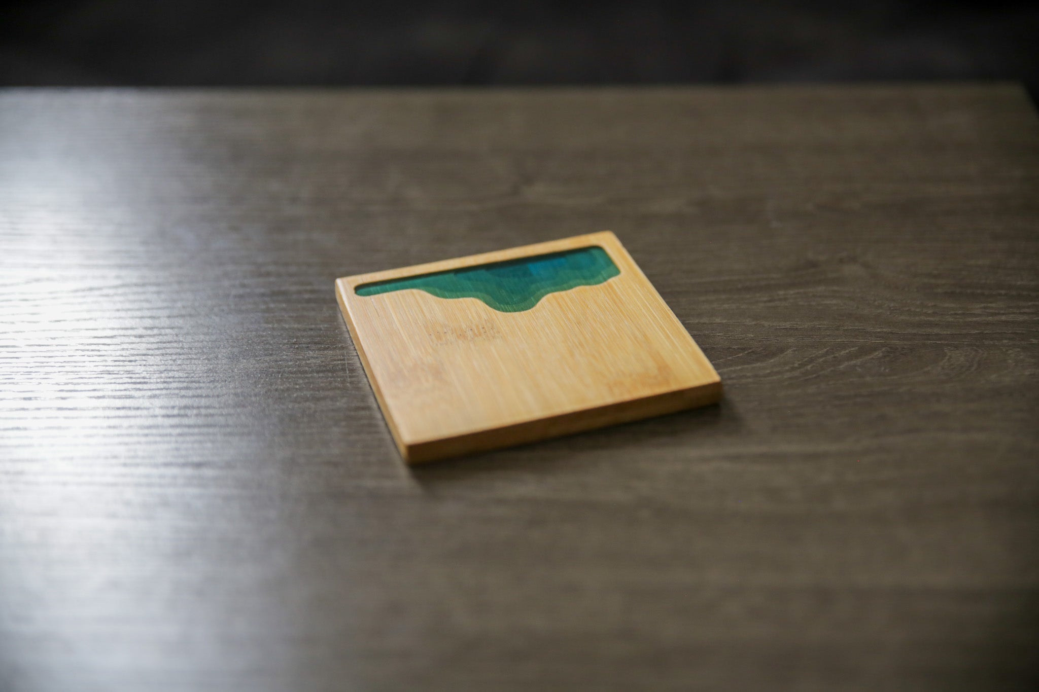 Ocean Wave Bamboo Coaster