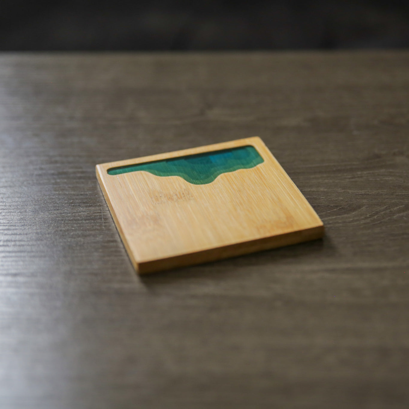 Ocean Wave Bamboo Coasters