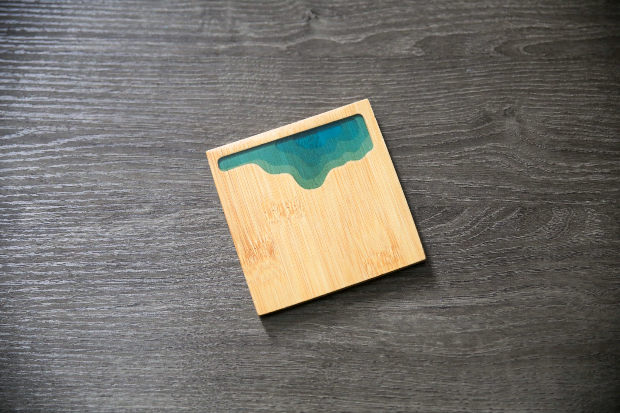 Ocean Wave Bamboo Coaster
