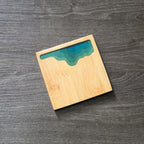 Ocean Wave Bamboo Coasters
