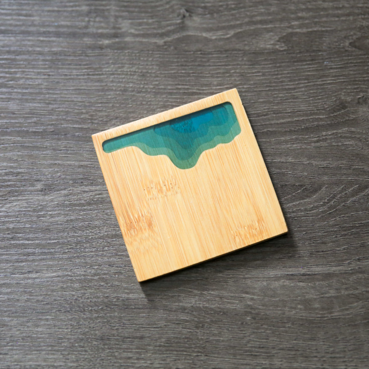 Ocean Wave Bamboo Coasters