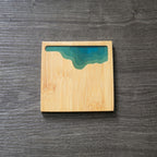 Ocean Wave Bamboo Coasters