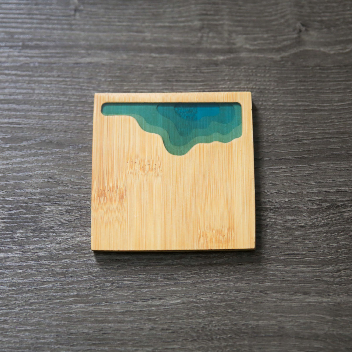 Ocean Wave Bamboo Coasters