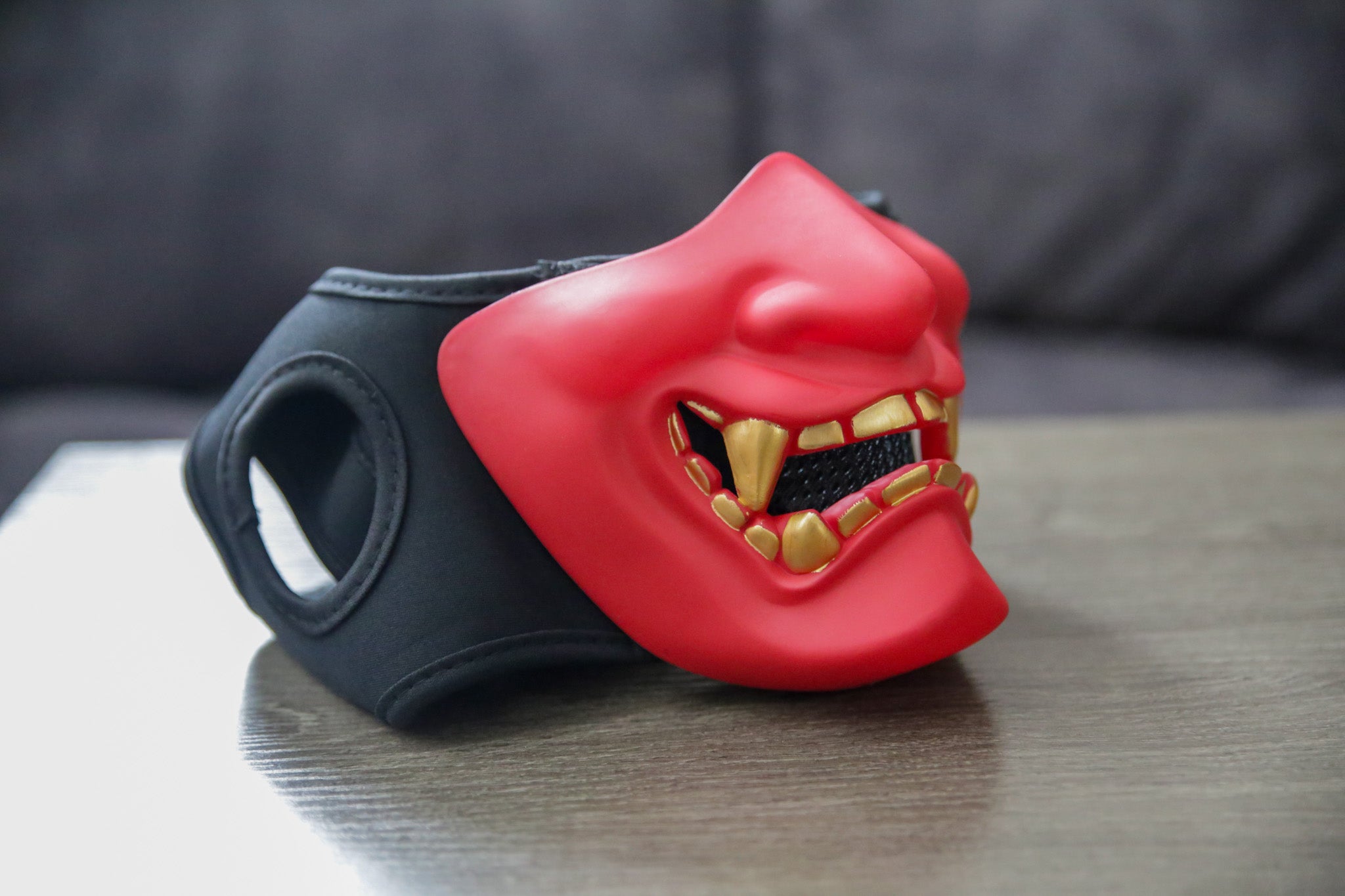 Half-Face Devil Mask