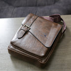 Weixier Retro PU Leather Crossbody Bag
