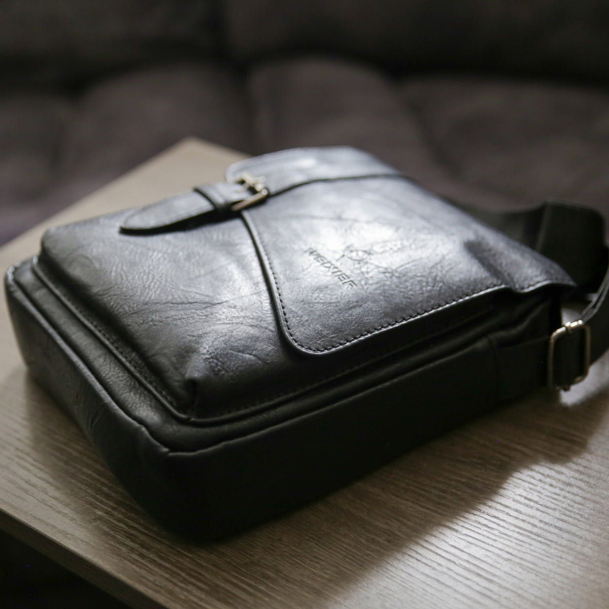 Weixier Retro PU Leather Crossbody Bag
