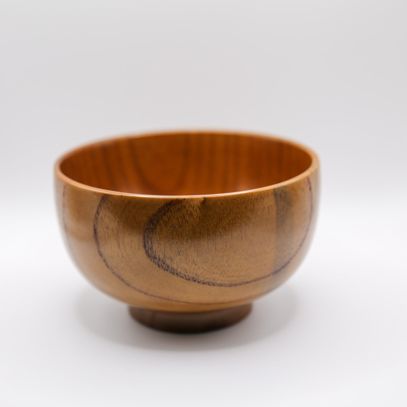 Rustic Wooden Soup Bowl