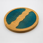 Ocean Wave Bamboo Coasters
