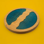 Ocean Wave Bamboo Coasters