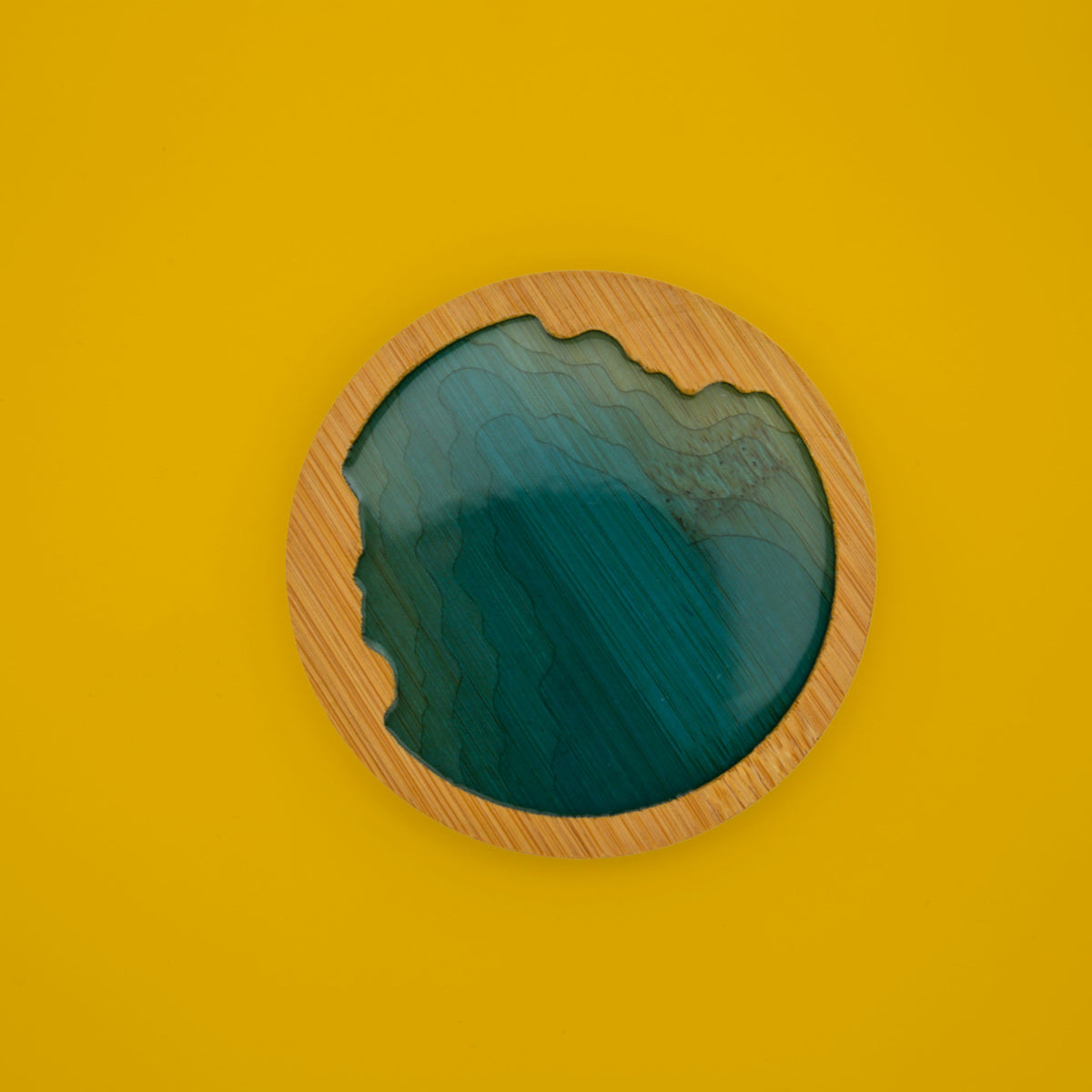 Ocean Wave Bamboo Coasters