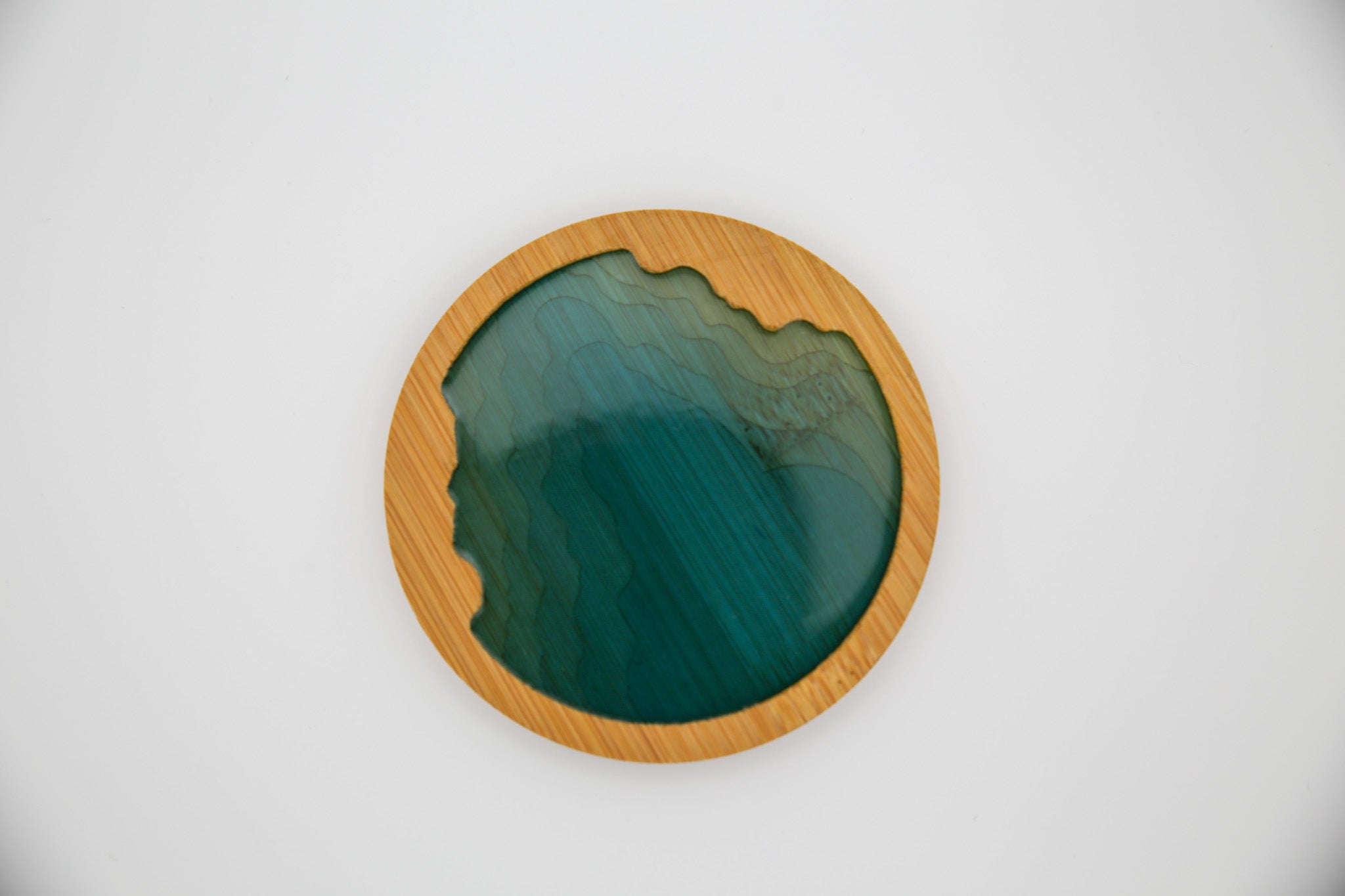 Ocean Wave Bamboo Coaster
