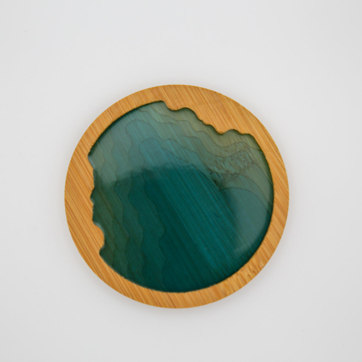 Ocean Wave Bamboo Coasters