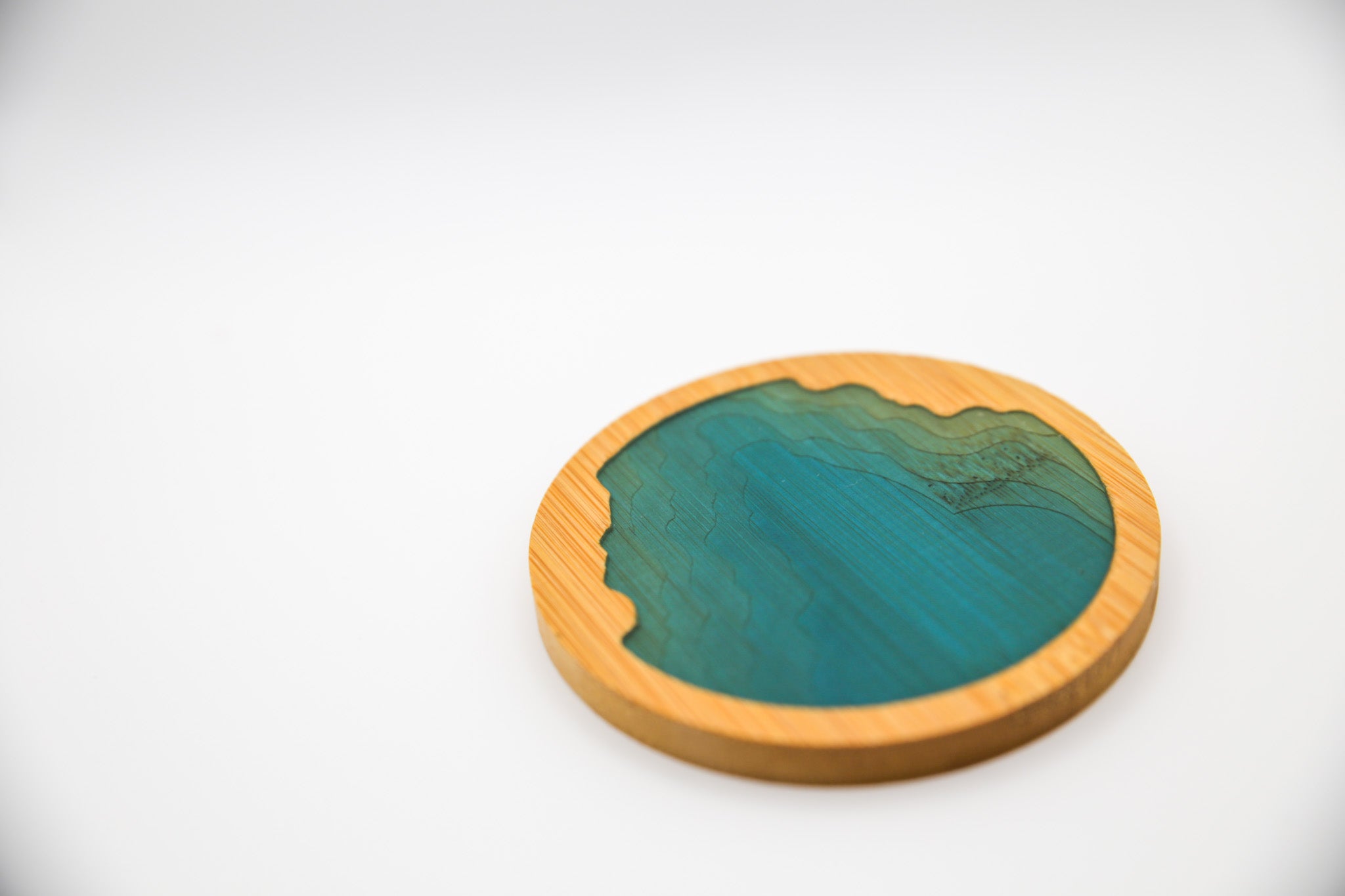 Ocean Wave Bamboo Coaster