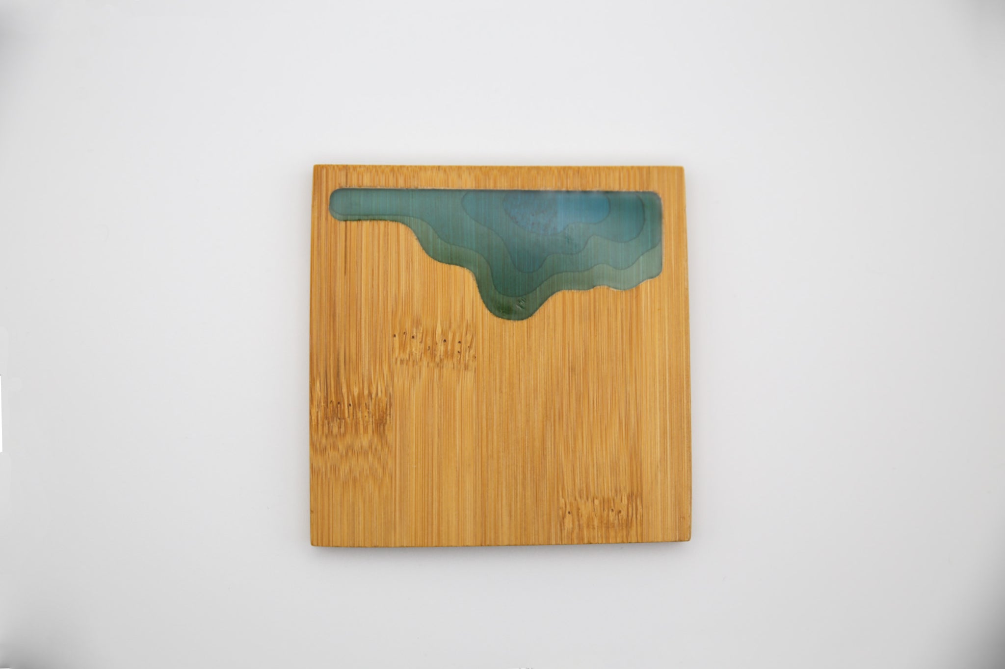 Ocean Wave Bamboo Coaster