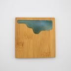 Ocean Wave Bamboo Coasters