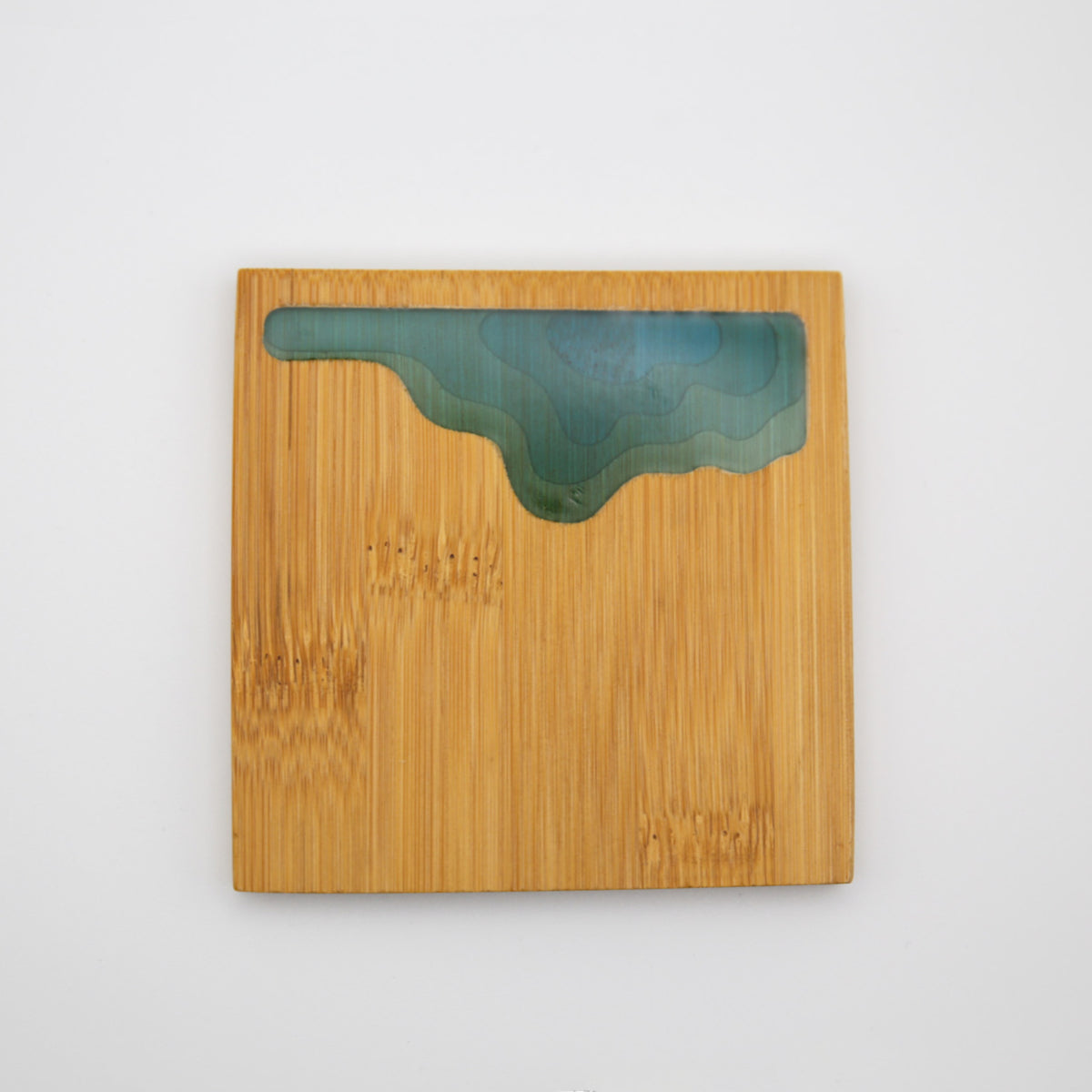 Ocean Wave Bamboo Coasters