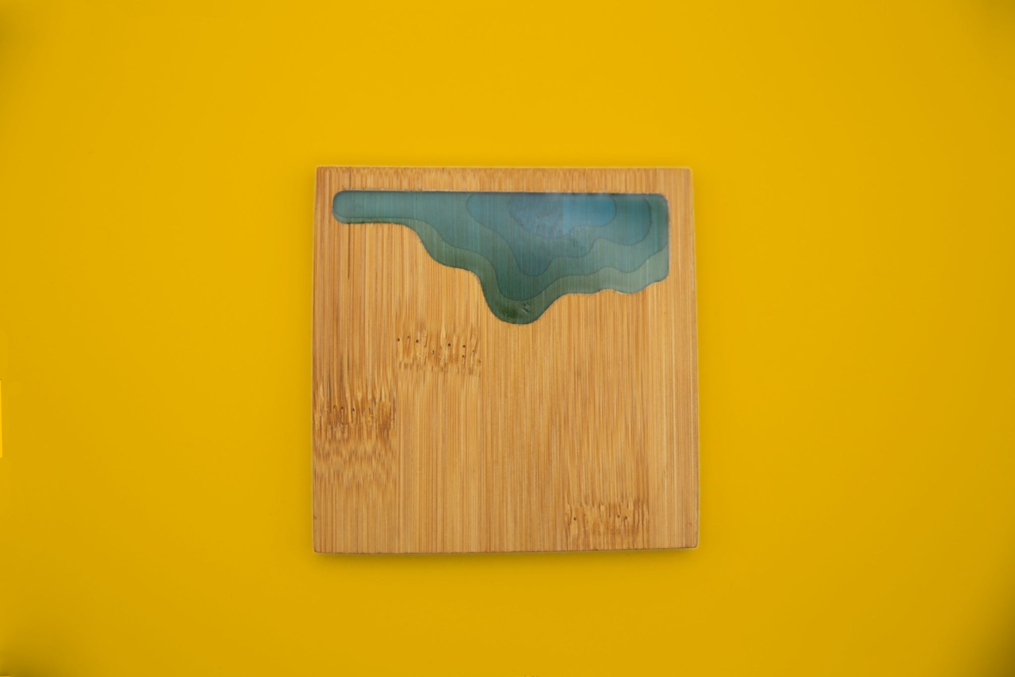 Ocean Wave Bamboo Coaster