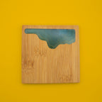 Ocean Wave Bamboo Coasters