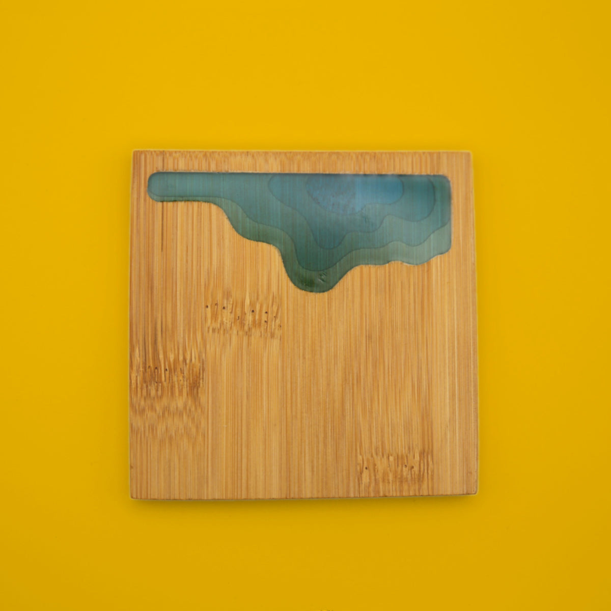 Ocean Wave Bamboo Coasters