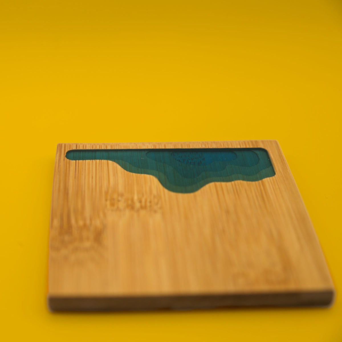 Ocean Wave Bamboo Coasters
