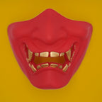 Japanese Prajna Devil Half-Face Mask