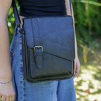 Weixier Retro PU Leather Crossbody Bag