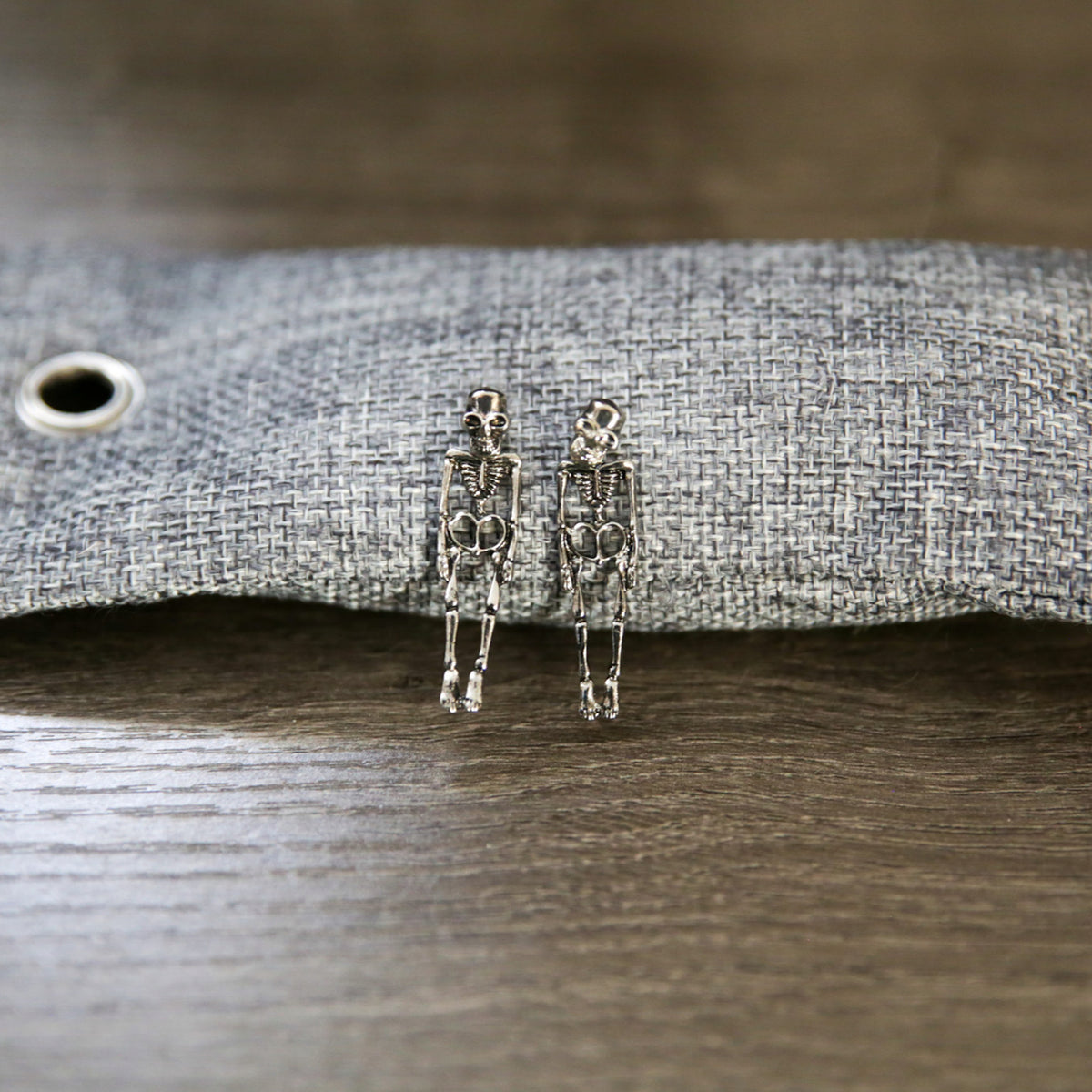 Gothic Skull Skeleton Earrings