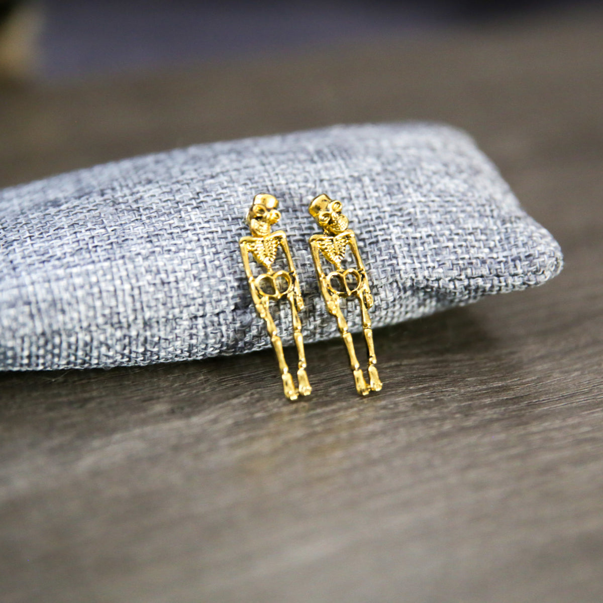 Gothic Skull Skeleton Earrings
