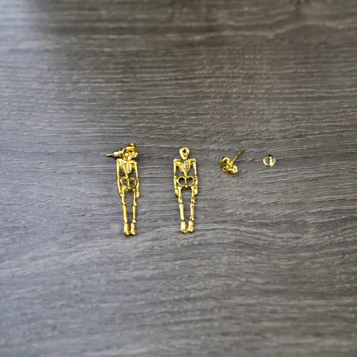 Gothic Skull Skeleton Earrings
