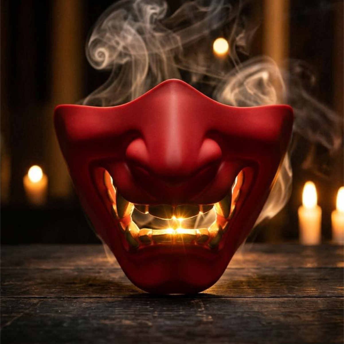 Japanese Prajna Devil Half-Face Mask