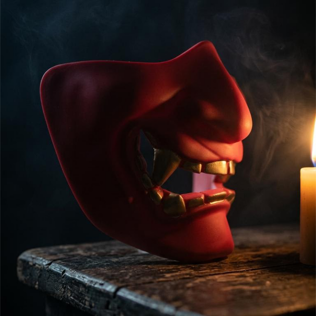 Japanese Prajna Devil Half-Face Mask
