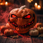 Quirky Pumpkin LED Lantern