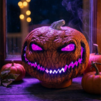 Quirky Pumpkin LED Lantern